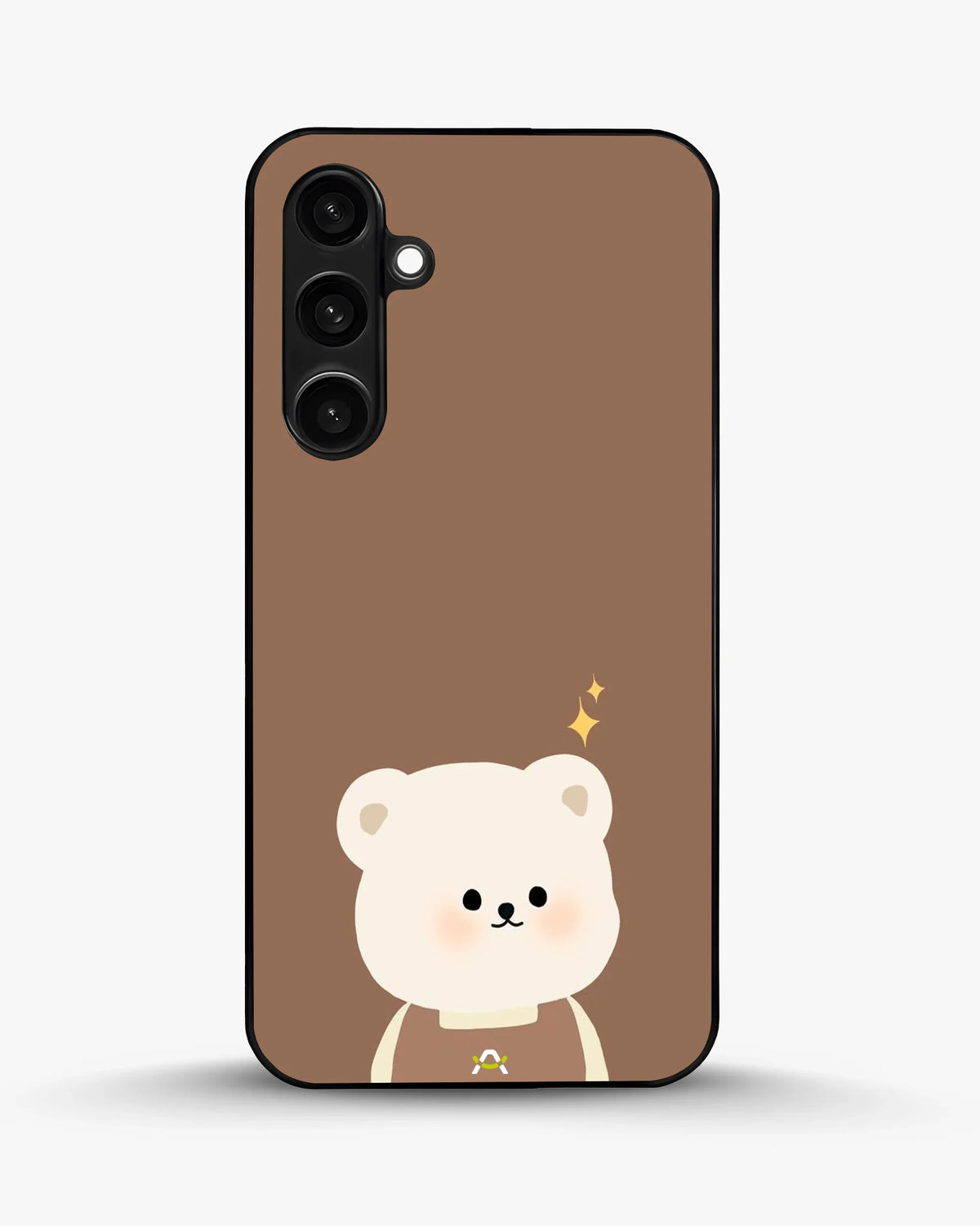 Cartoon Bear Phone Case - Cute Brown Bear Print for iPhone, Samsung, Pixel, OnePlus & Vivo