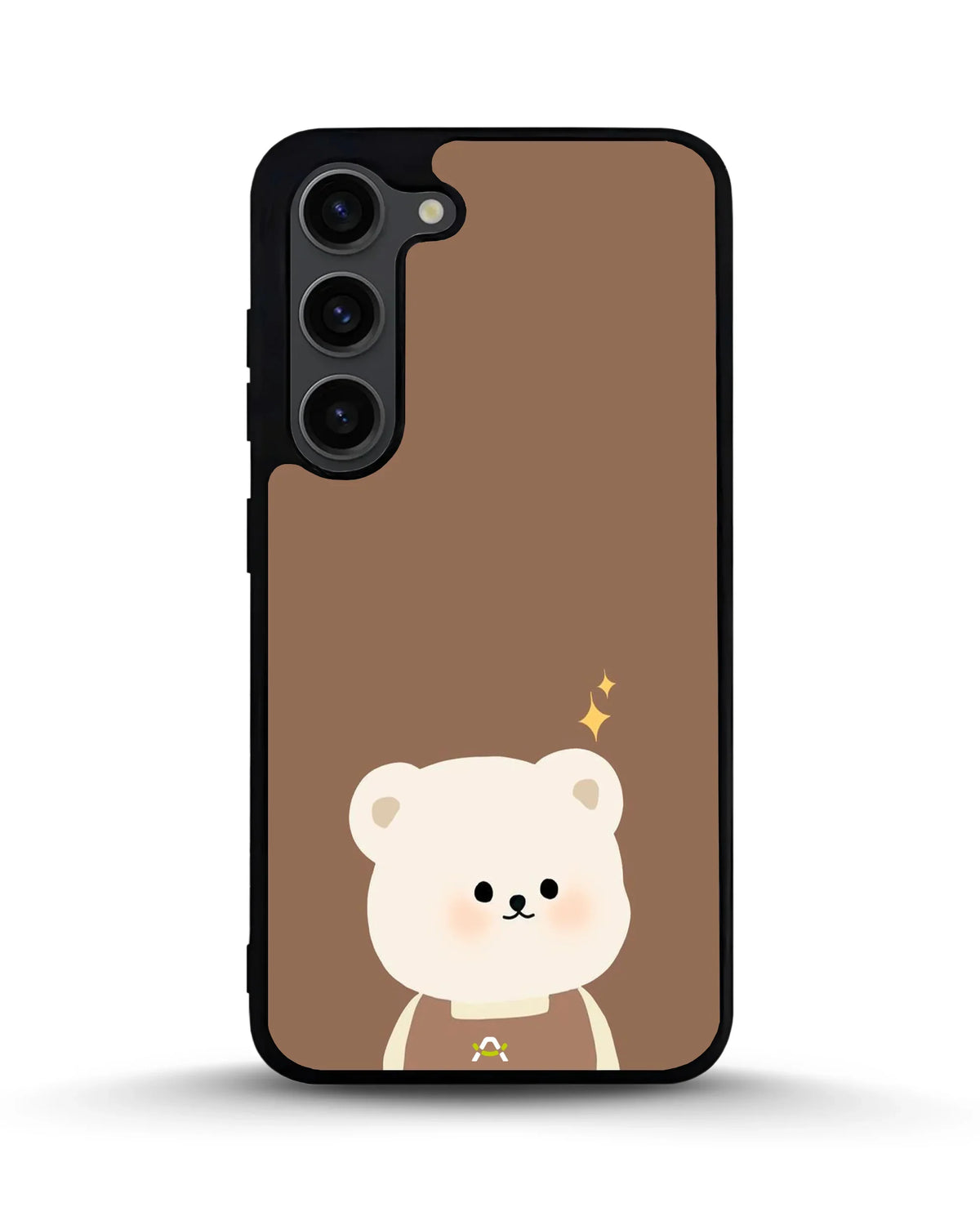 Cartoon Bear Phone Case - Cute Brown Bear Print for iPhone, Samsung, Pixel, OnePlus & Vivo