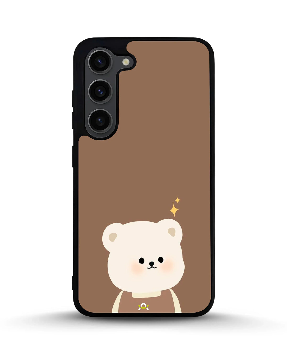 Cartoon Bear Phone Case - Cute Brown Bear Print for iPhone, Samsung, Pixel, OnePlus & Vivo