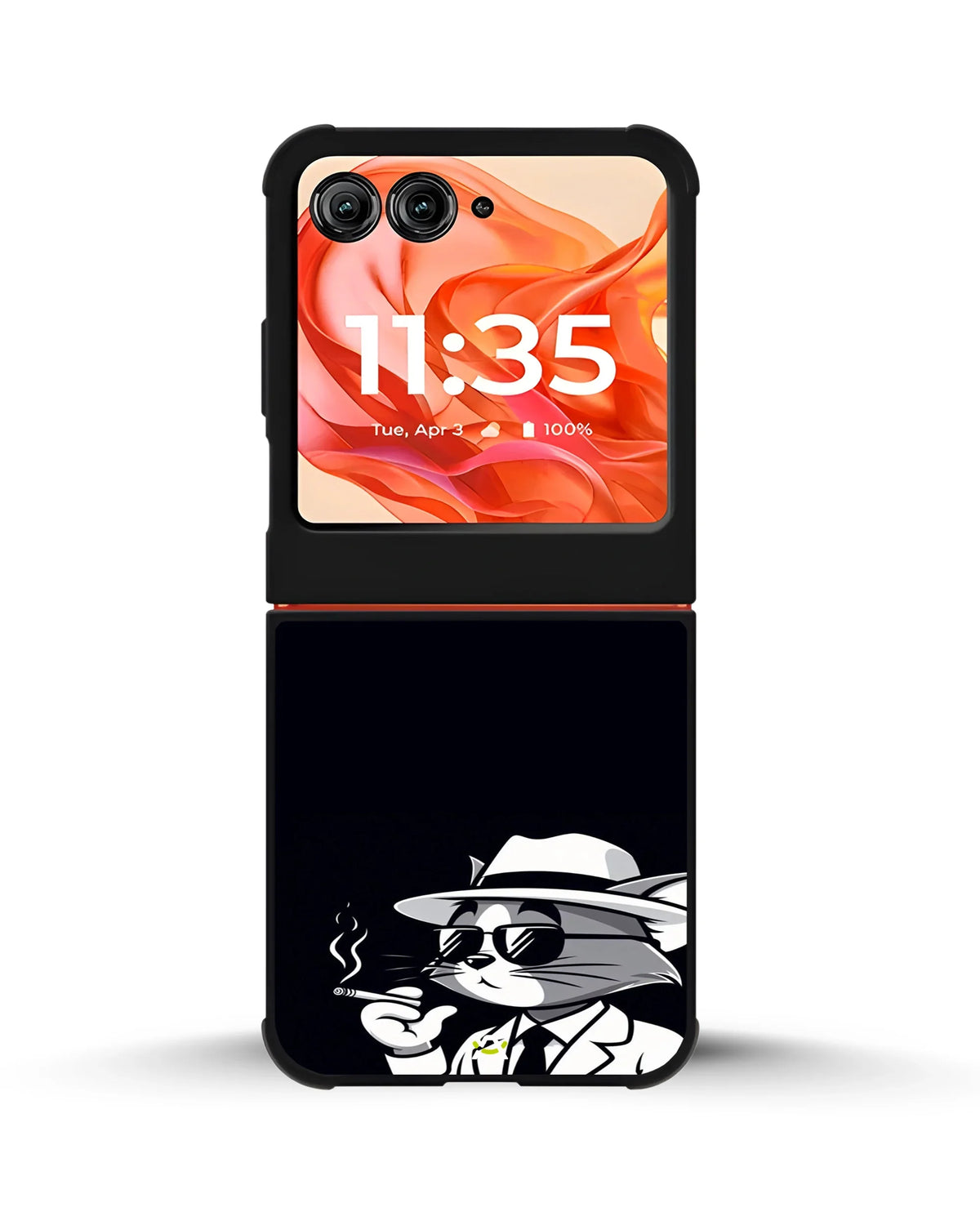 Cat Detective Phone Case - Monochrome Art Print for iPhone, Samsung, Pixel, OnePlus & Vivo