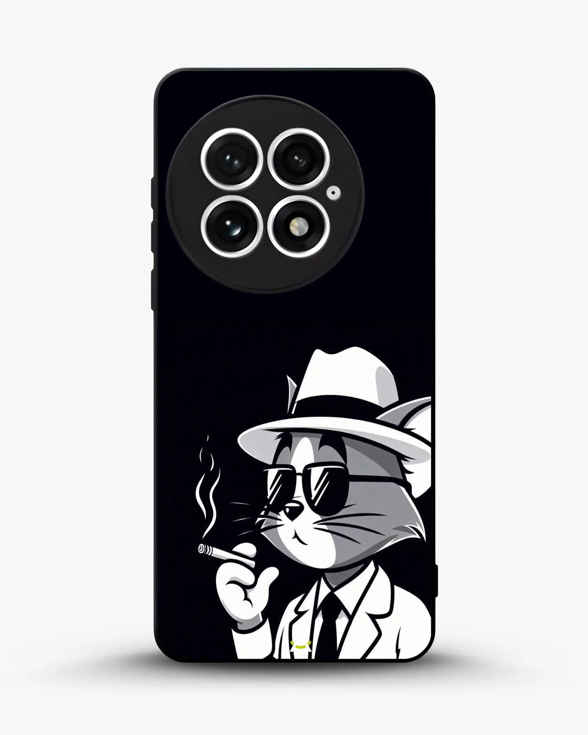Cat Detective Phone Case - Monochrome Art Print for iPhone, Samsung, Pixel, OnePlus & Vivo