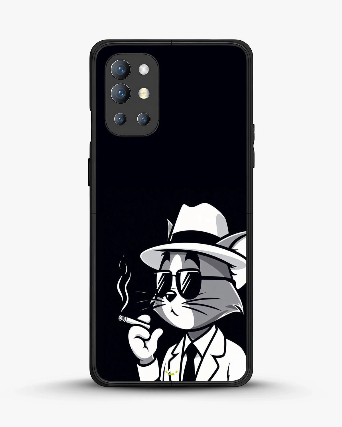 Cat Detective Phone Case - Monochrome Art Print for iPhone, Samsung, Pixel, OnePlus & Vivo