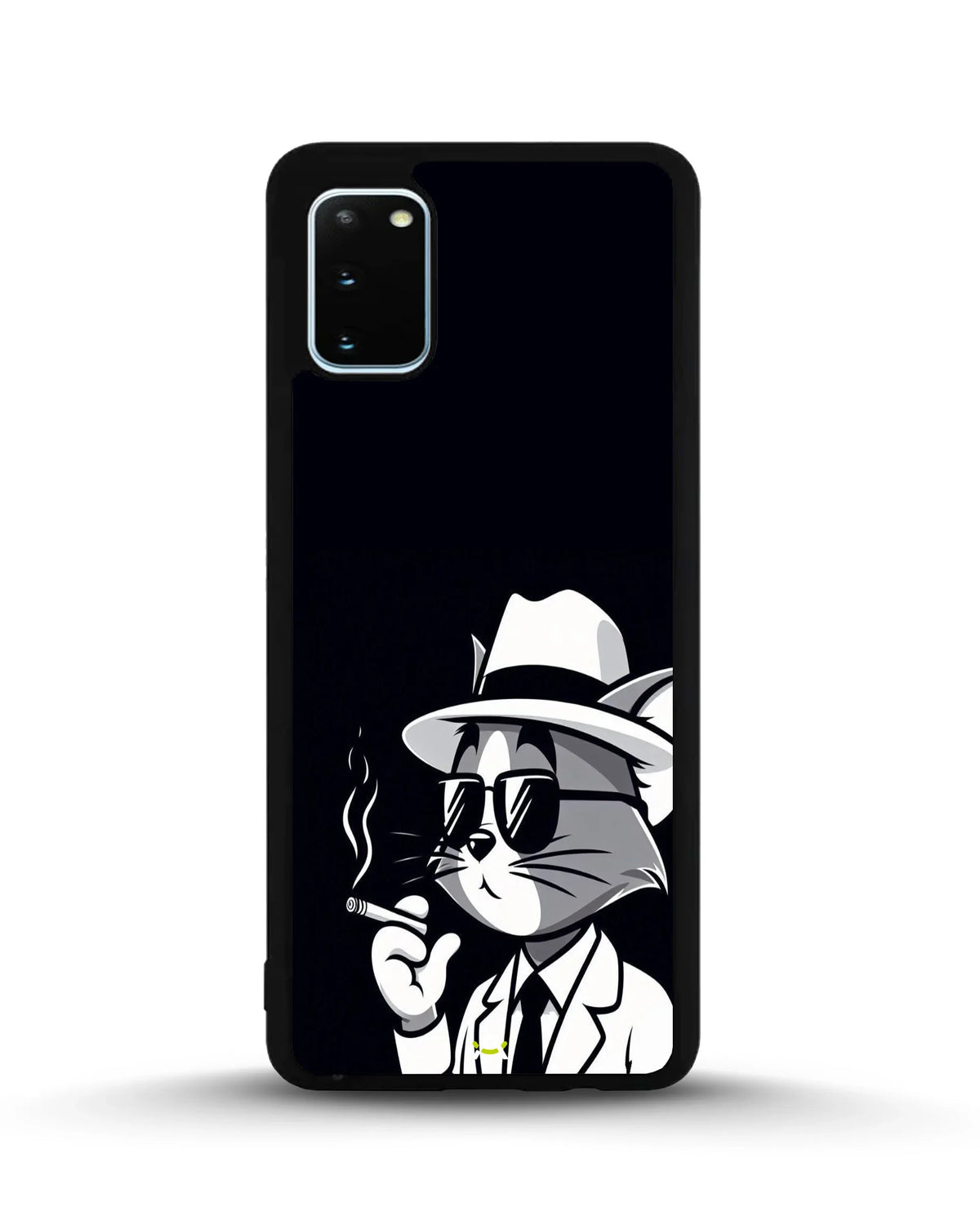 Cat Detective Phone Case - Monochrome Art Print for iPhone, Samsung, Pixel, OnePlus & Vivo