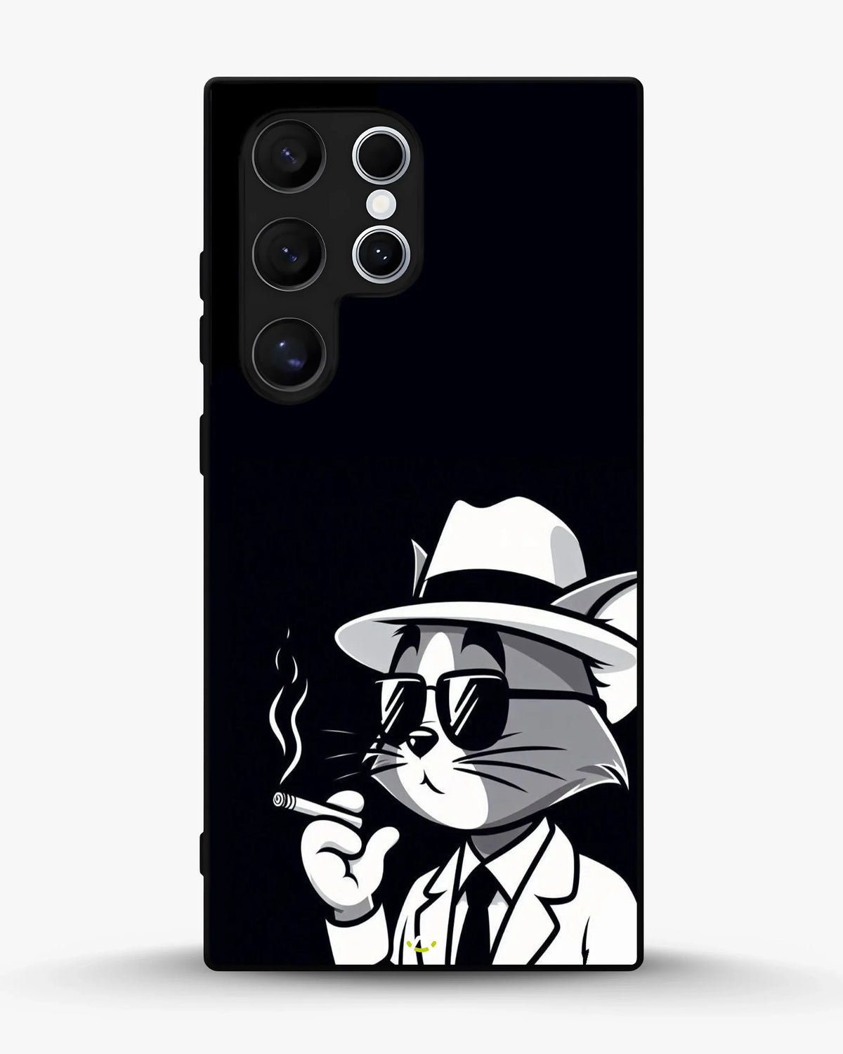 Cat Detective Phone Case - Monochrome Art Print for iPhone, Samsung, Pixel, OnePlus & Vivo