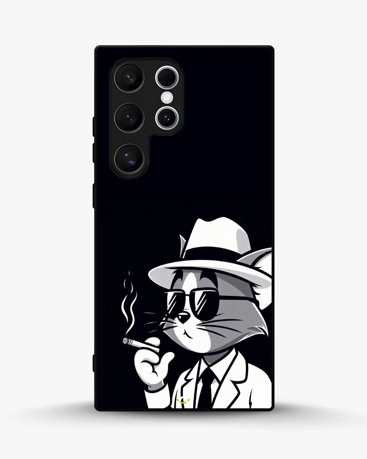 Cat Detective Phone Case - Monochrome Art Print for iPhone, Samsung, Pixel, OnePlus & Vivo