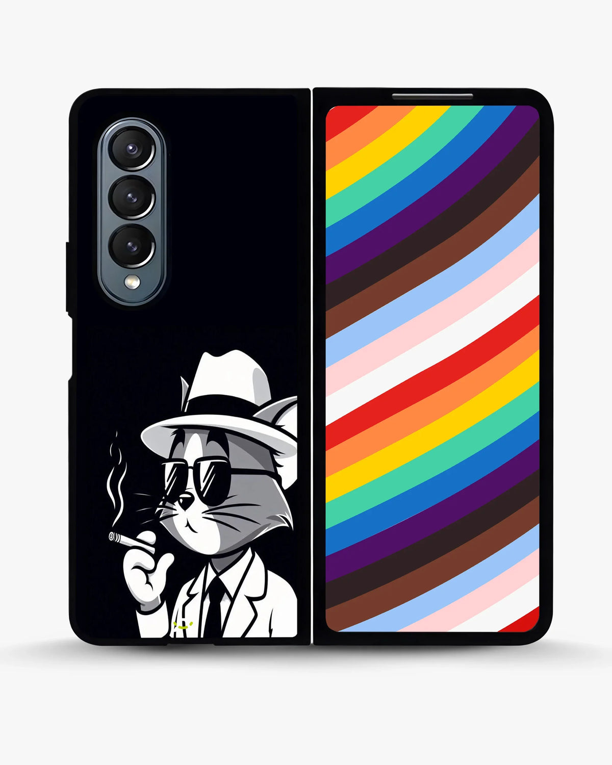 Cat Detective Phone Case - Monochrome Art Print for iPhone, Samsung, Pixel, OnePlus & Vivo