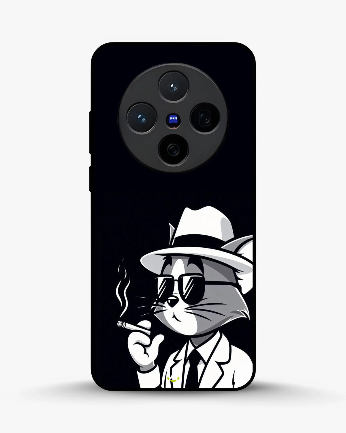 Cat Detective Phone Case - Monochrome Art Print for iPhone, Samsung, Pixel, OnePlus & Vivo