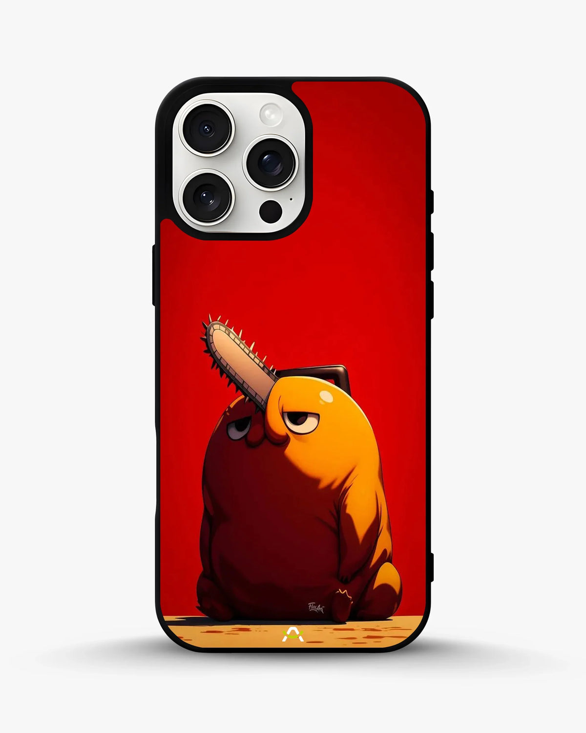 Chainsaw Devil Anime Phone Case - Orange & Red Print for iPhone, Samsung, Pixel, OnePlus & Vivo