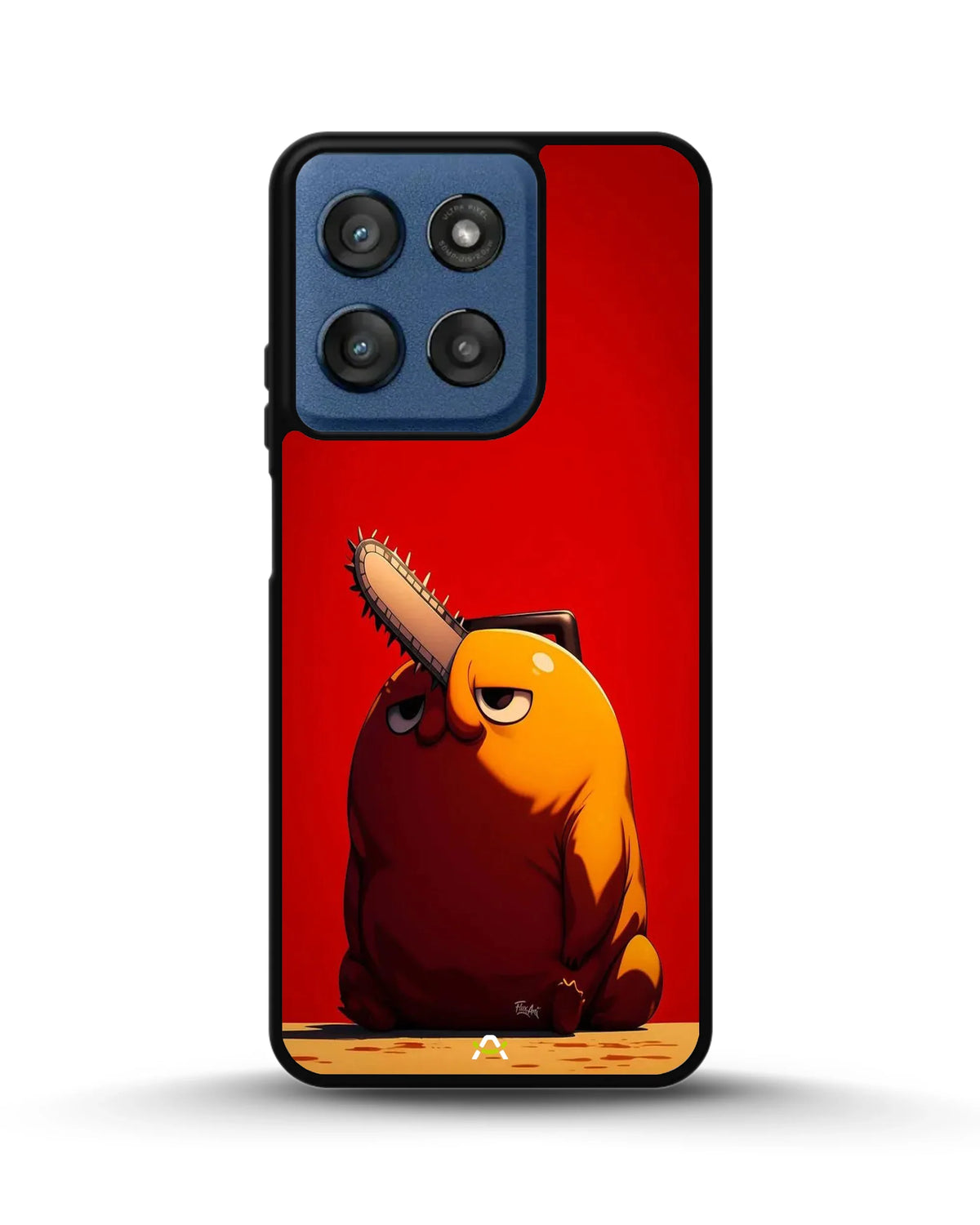 Chainsaw Devil Anime Phone Case - Orange & Red Print for iPhone, Samsung, Pixel, OnePlus & Vivo