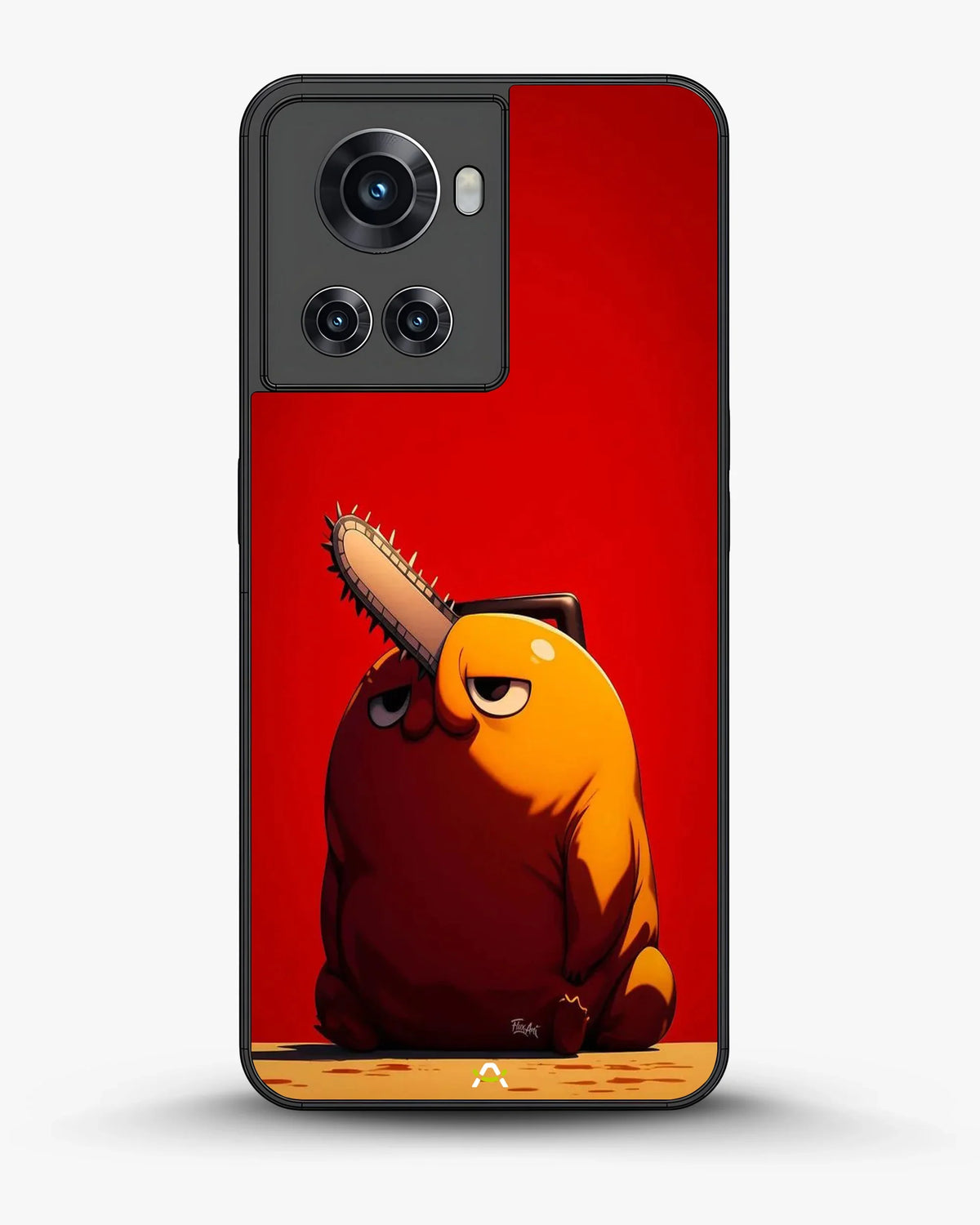 Chainsaw Devil Anime Phone Case - Orange & Red Print for iPhone, Samsung, Pixel, OnePlus & Vivo