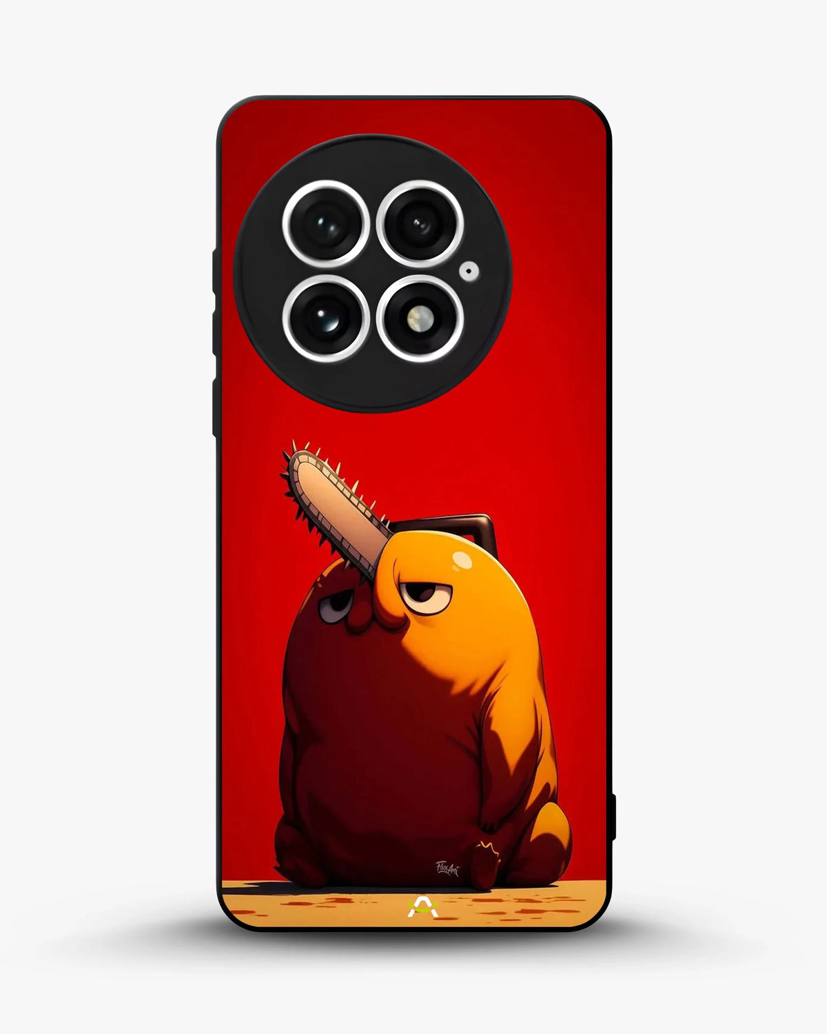 Chainsaw Devil Anime Phone Case - Orange & Red Print for iPhone, Samsung, Pixel, OnePlus & Vivo