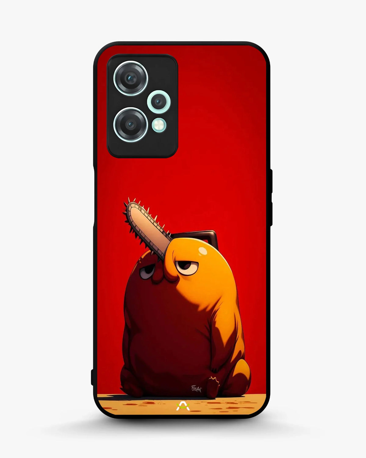 Chainsaw Devil Anime Phone Case - Orange & Red Print for iPhone, Samsung, Pixel, OnePlus & Vivo