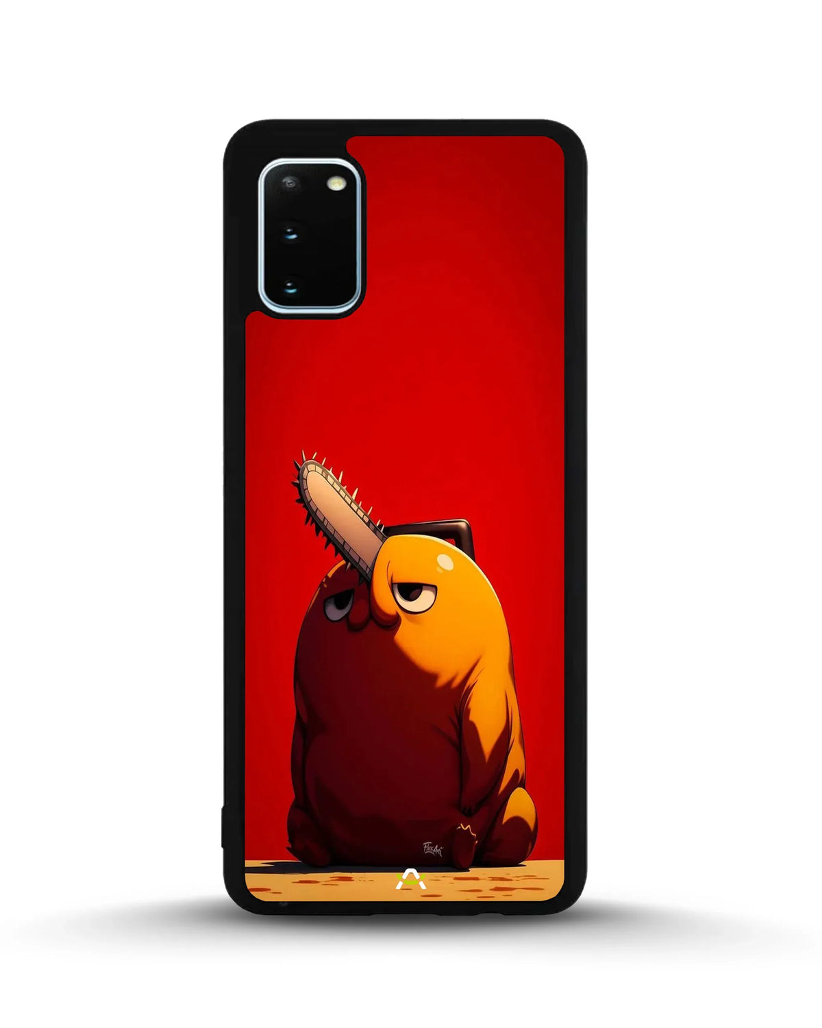 Chainsaw Devil Anime Phone Case - Orange & Red Print for iPhone, Samsung, Pixel, OnePlus & Vivo
