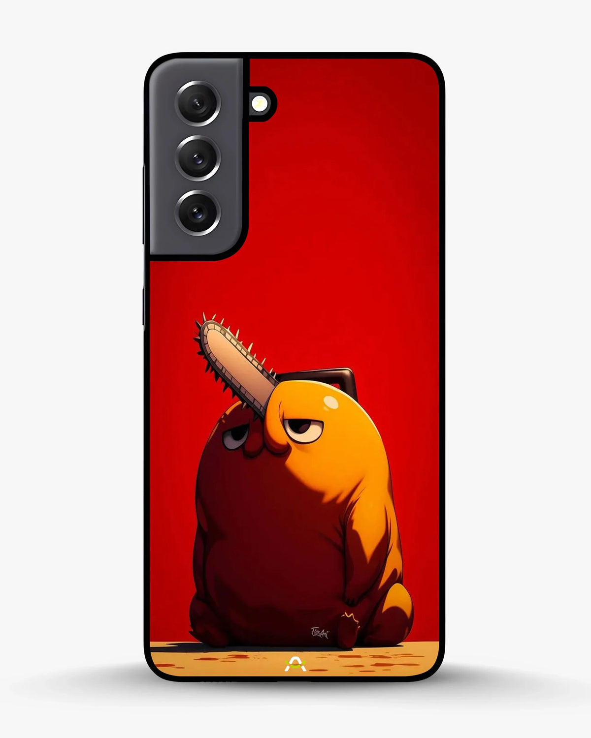 Chainsaw Devil Anime Phone Case - Orange & Red Print for iPhone, Samsung, Pixel, OnePlus & Vivo