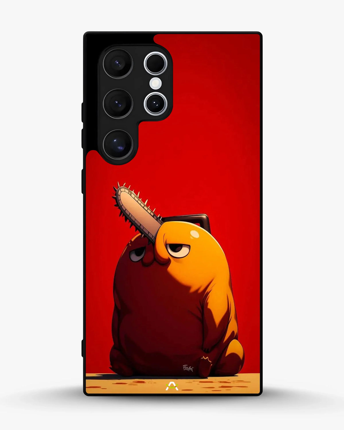 Chainsaw Devil Anime Phone Case - Orange & Red Print for iPhone, Samsung, Pixel, OnePlus & Vivo