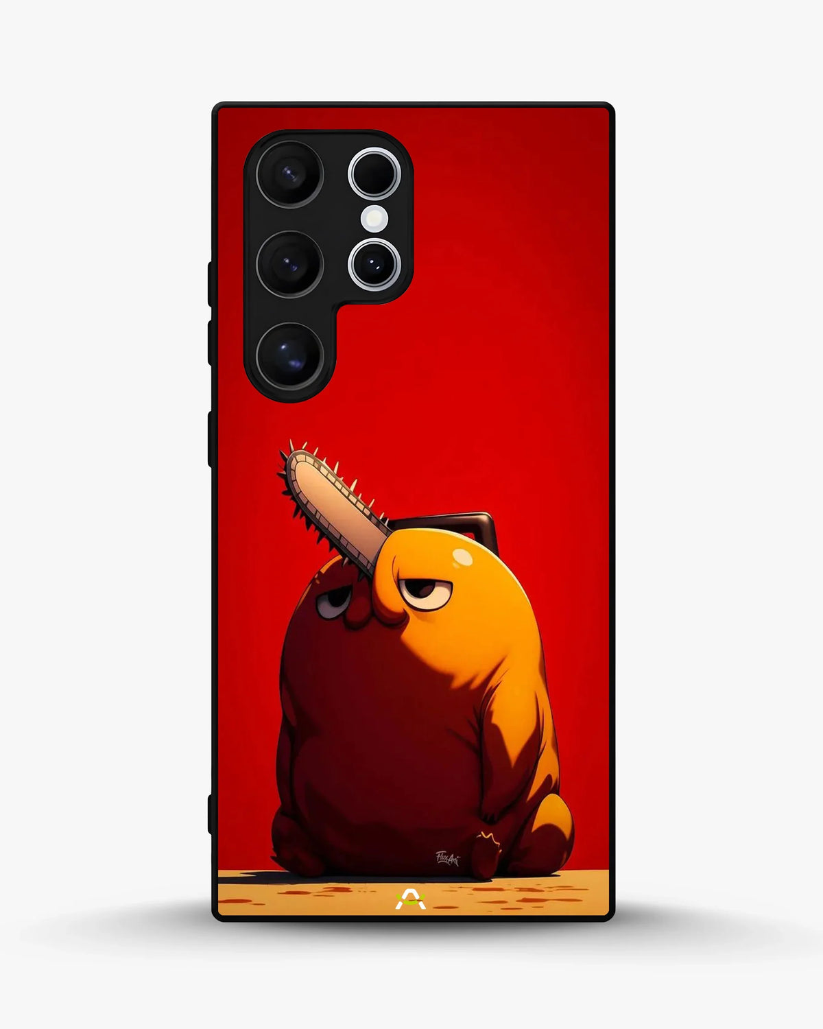 Chainsaw Devil Anime Phone Case - Orange & Red Print for iPhone, Samsung, Pixel, OnePlus & Vivo