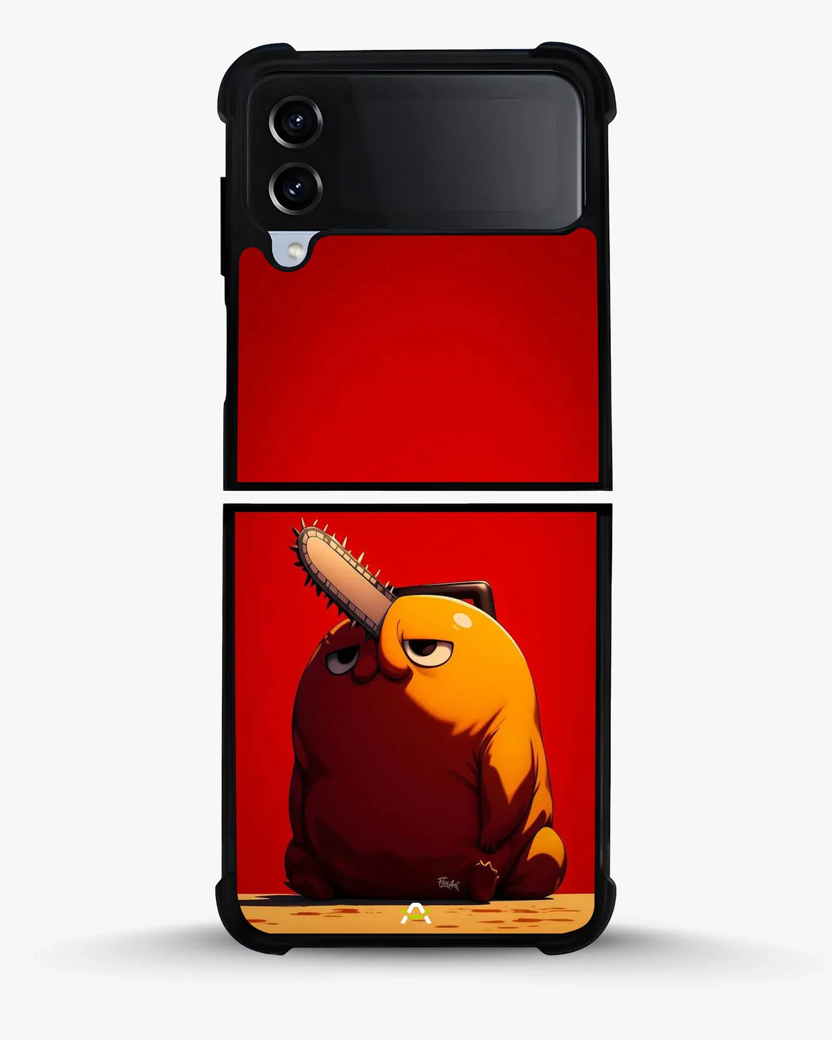 Chainsaw Devil Anime Phone Case - Orange & Red Print for iPhone, Samsung, Pixel, OnePlus & Vivo