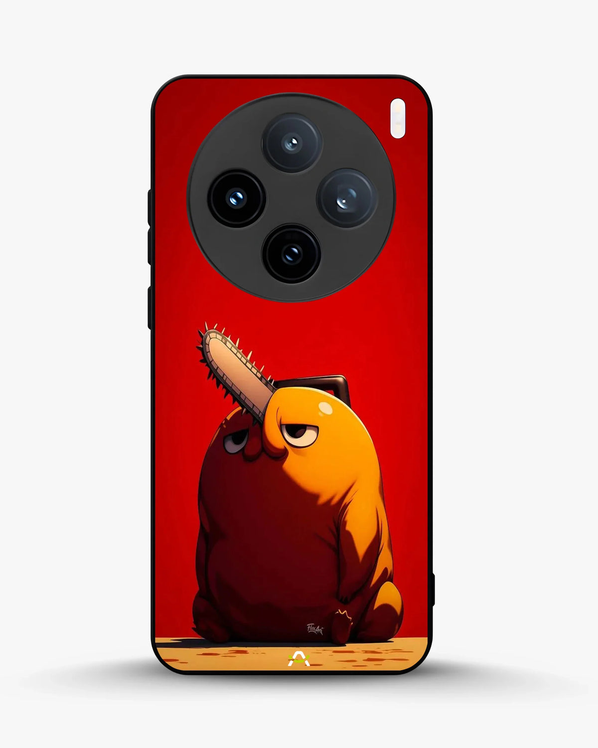 Chainsaw Devil Anime Phone Case - Orange & Red Print for iPhone, Samsung, Pixel, OnePlus & Vivo