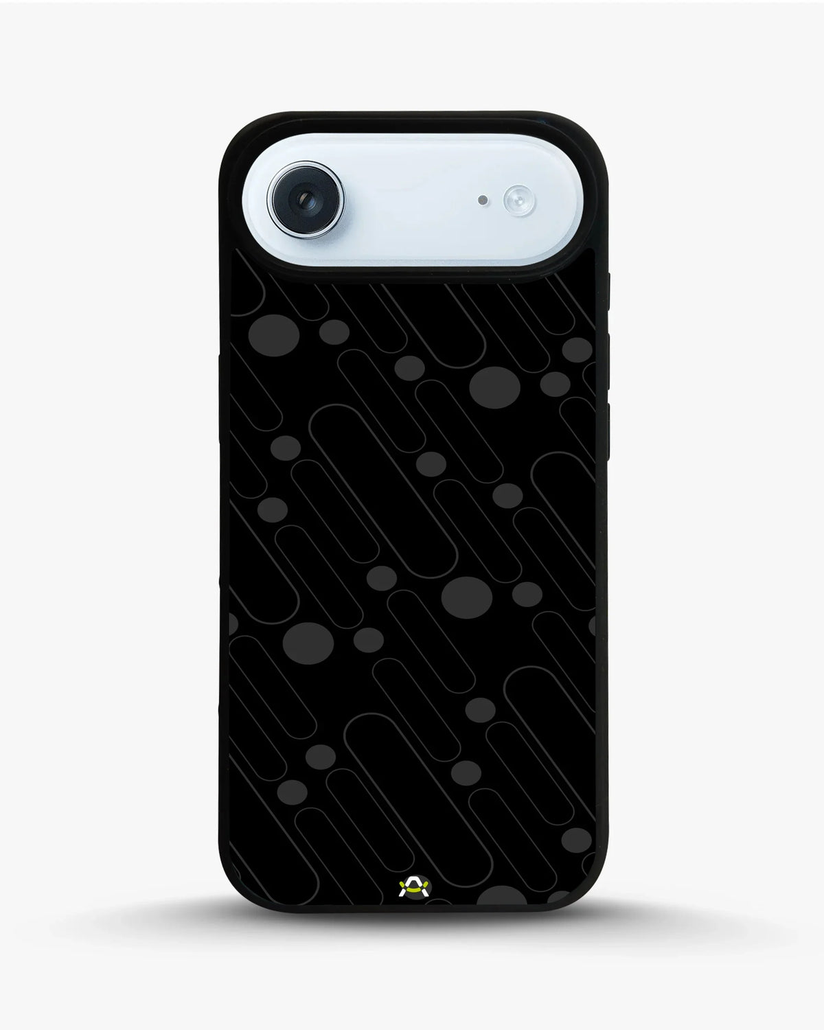Charcoal Geometric Lines Phone Case - Glossy Aluminum Cover for iPhone, Samsung, Pixel, OnePlus & Vivo