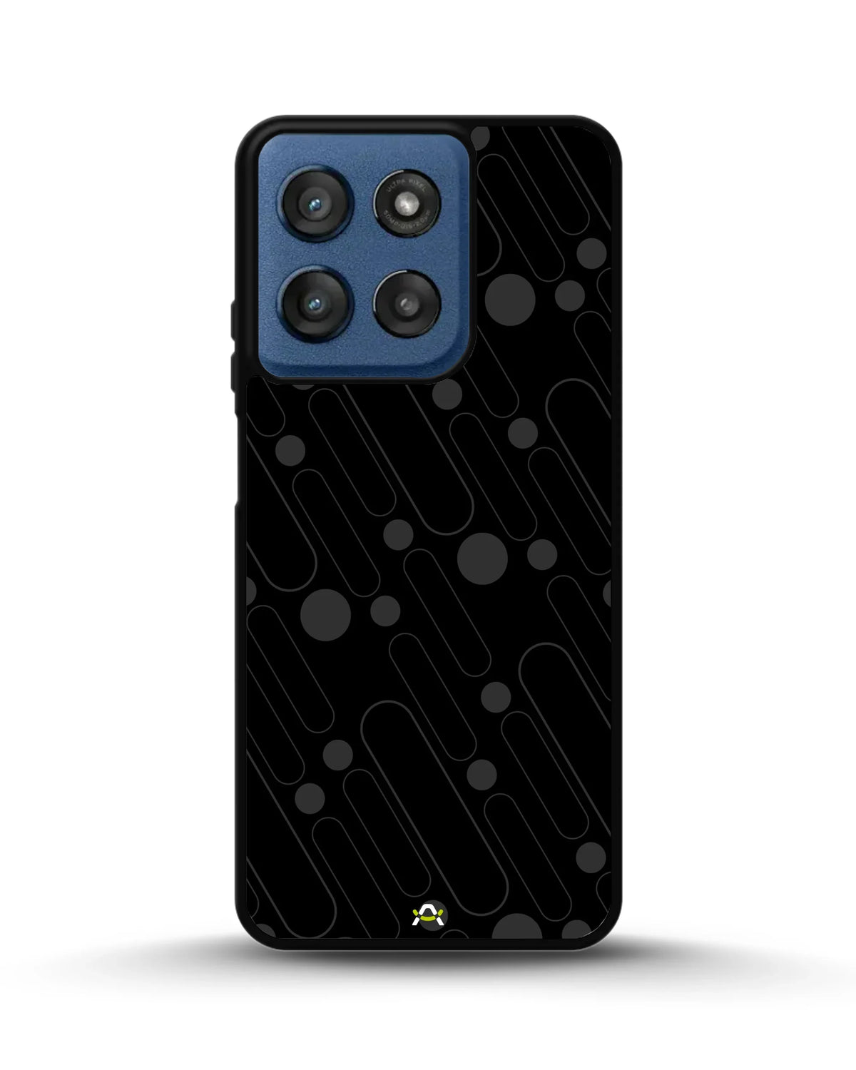Charcoal Geometric Lines Phone Case - Glossy Aluminum Cover for iPhone, Samsung, Pixel, OnePlus & Vivo