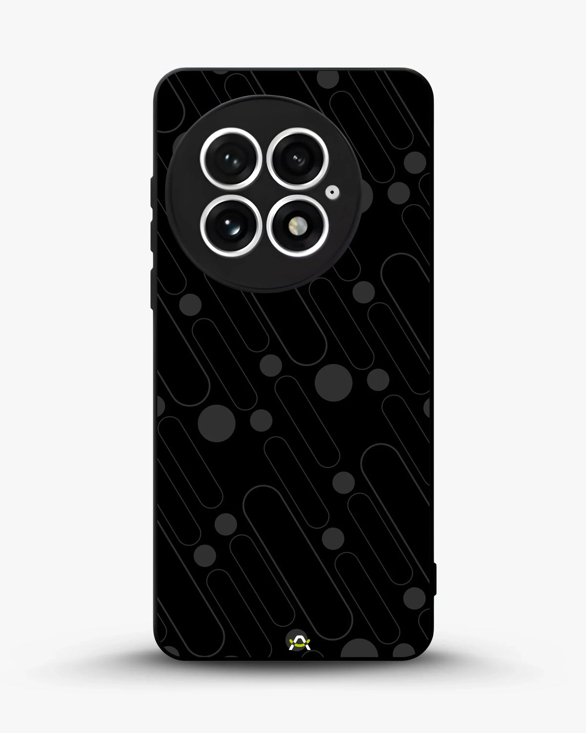 Charcoal Geometric Lines Phone Case - Glossy Aluminum Cover for iPhone, Samsung, Pixel, OnePlus & Vivo