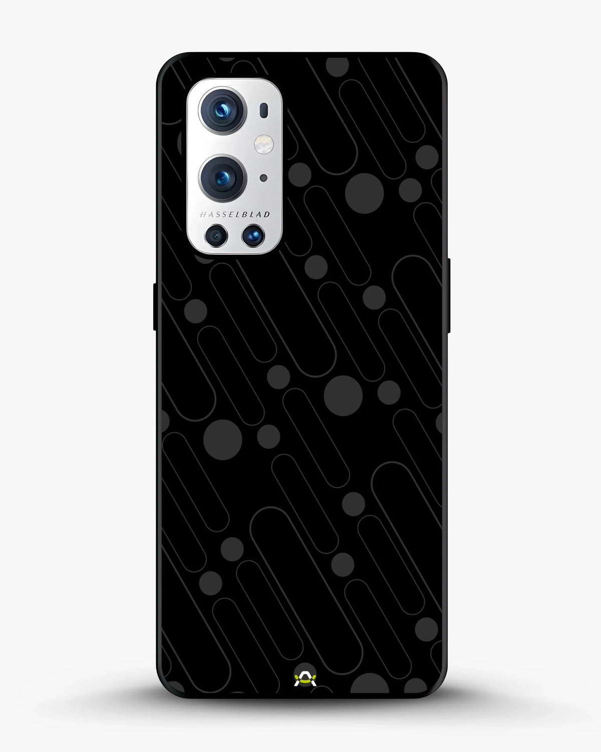 Charcoal Geometric Lines Phone Case - Glossy Aluminum Cover for iPhone, Samsung, Pixel, OnePlus & Vivo