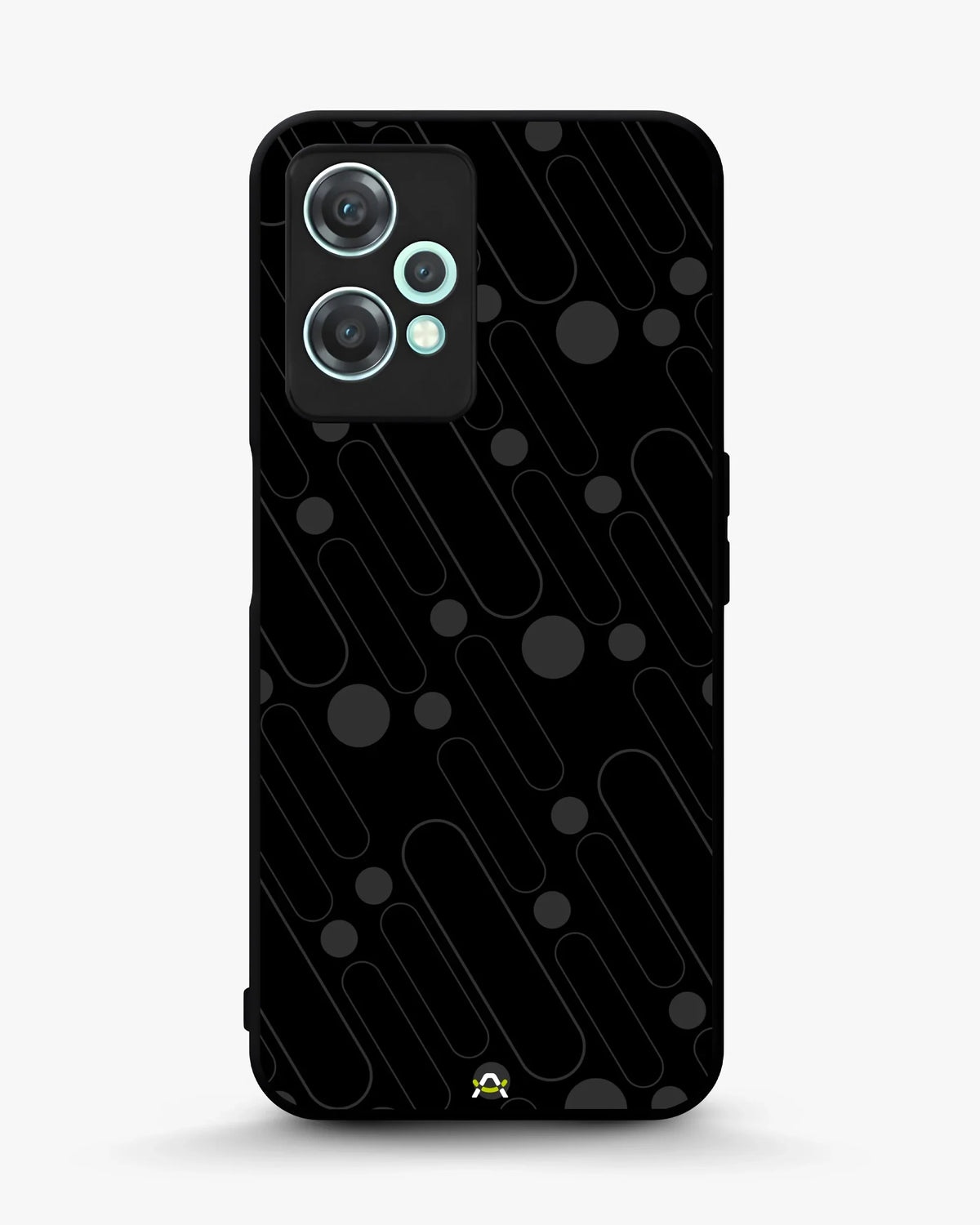 Charcoal Geometric Lines Phone Case - Glossy Aluminum Cover for iPhone, Samsung, Pixel, OnePlus & Vivo