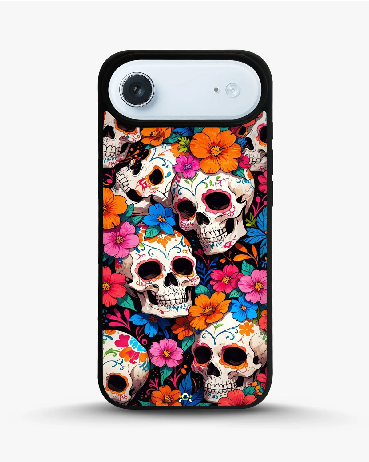 Color Skull Floral Phone Case - Vibrant Skull & Flowers Print for iPhone, Samsung, Pixel, OnePlus & Vivo