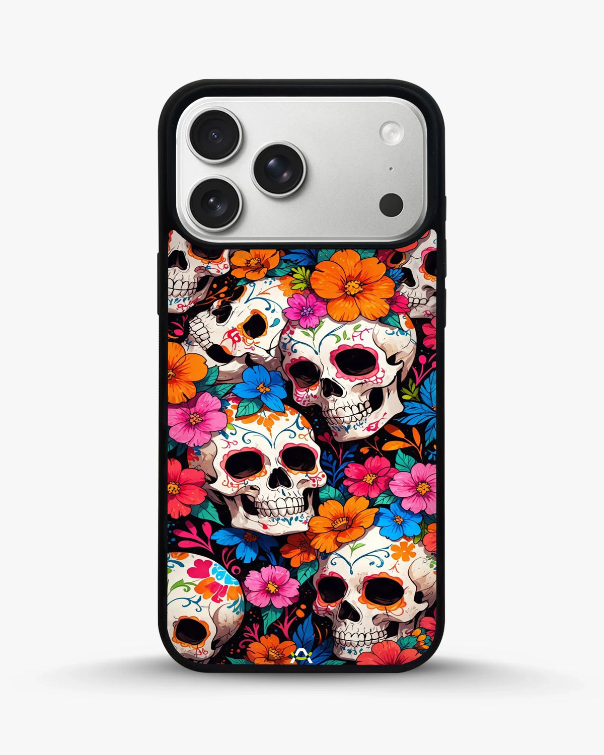 Color Skull Floral Phone Case - Vibrant Skull & Flowers Print for iPhone, Samsung, Pixel, OnePlus & Vivo