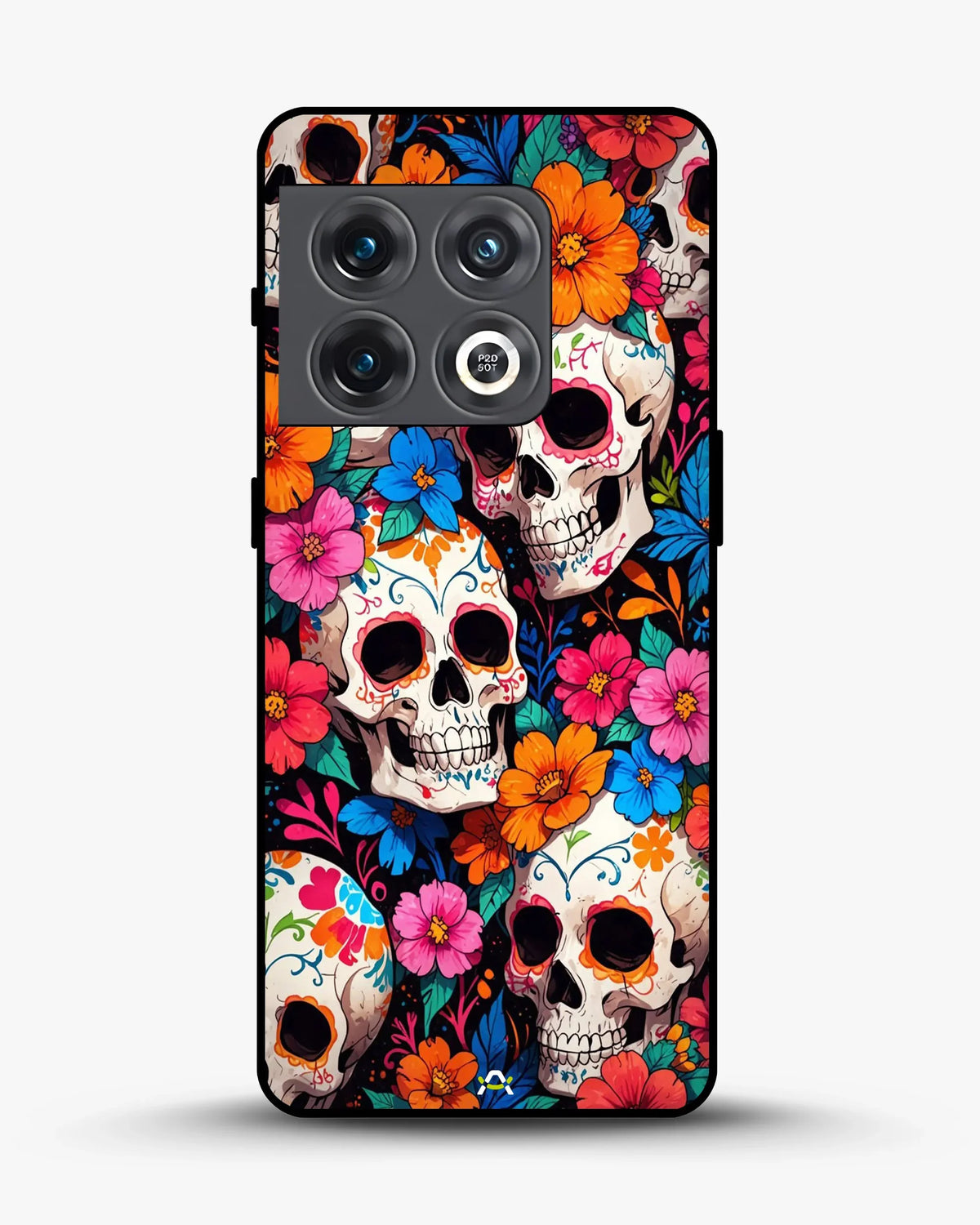 Color Skull Floral Phone Case - Vibrant Skull & Flowers Print for iPhone, Samsung, Pixel, OnePlus & Vivo