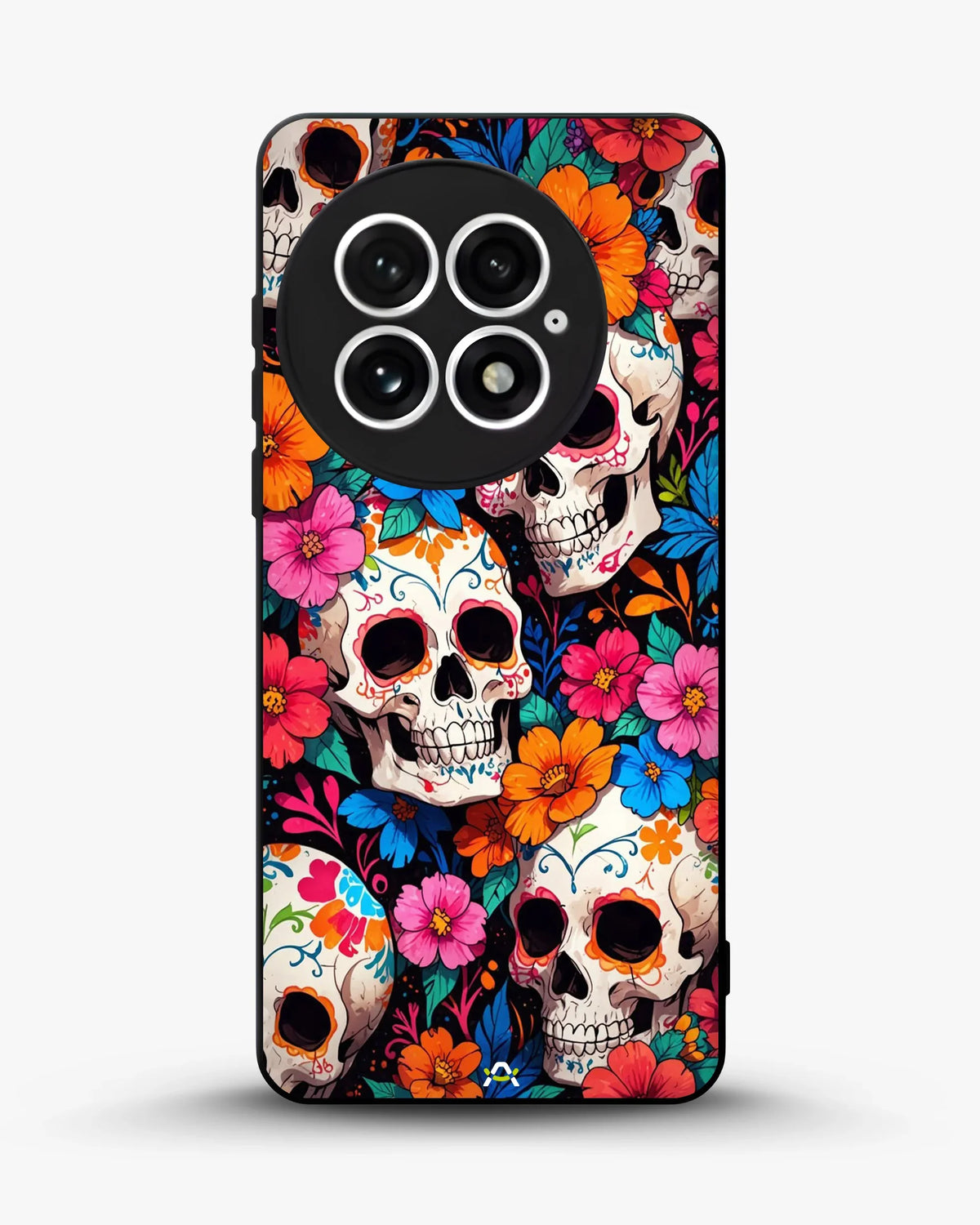 Color Skull Floral Phone Case - Vibrant Skull & Flowers Print for iPhone, Samsung, Pixel, OnePlus & Vivo