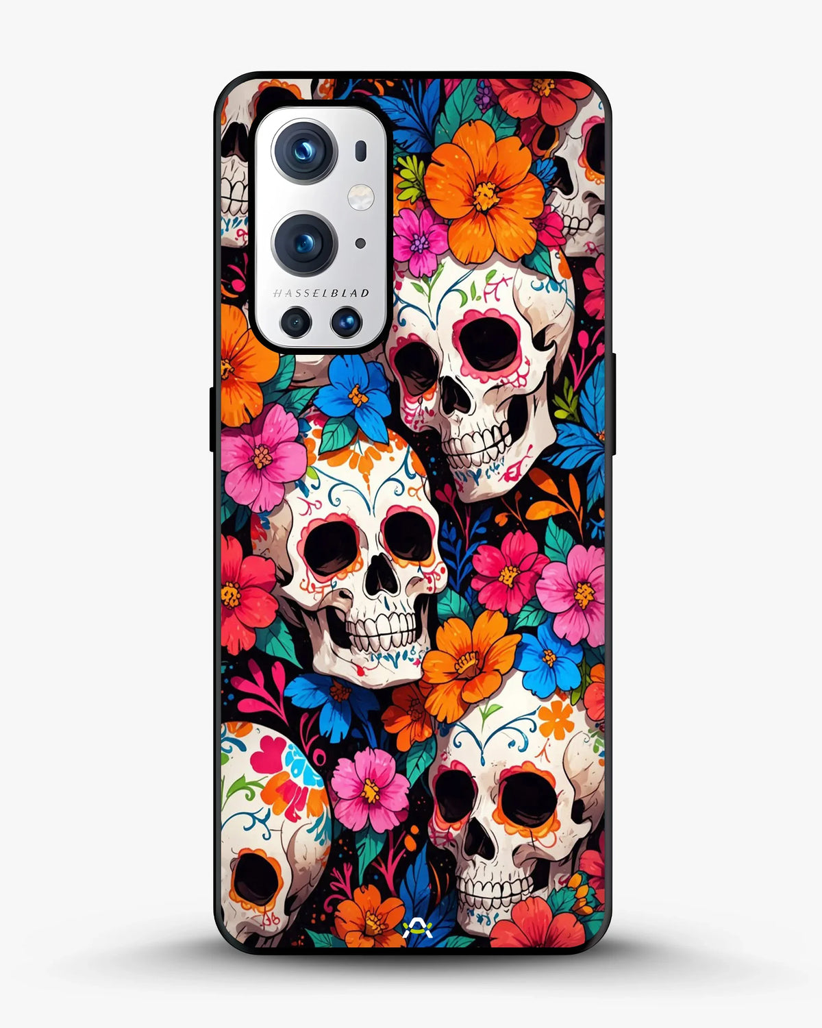 Color Skull Floral Phone Case - Vibrant Skull & Flowers Print for iPhone, Samsung, Pixel, OnePlus & Vivo