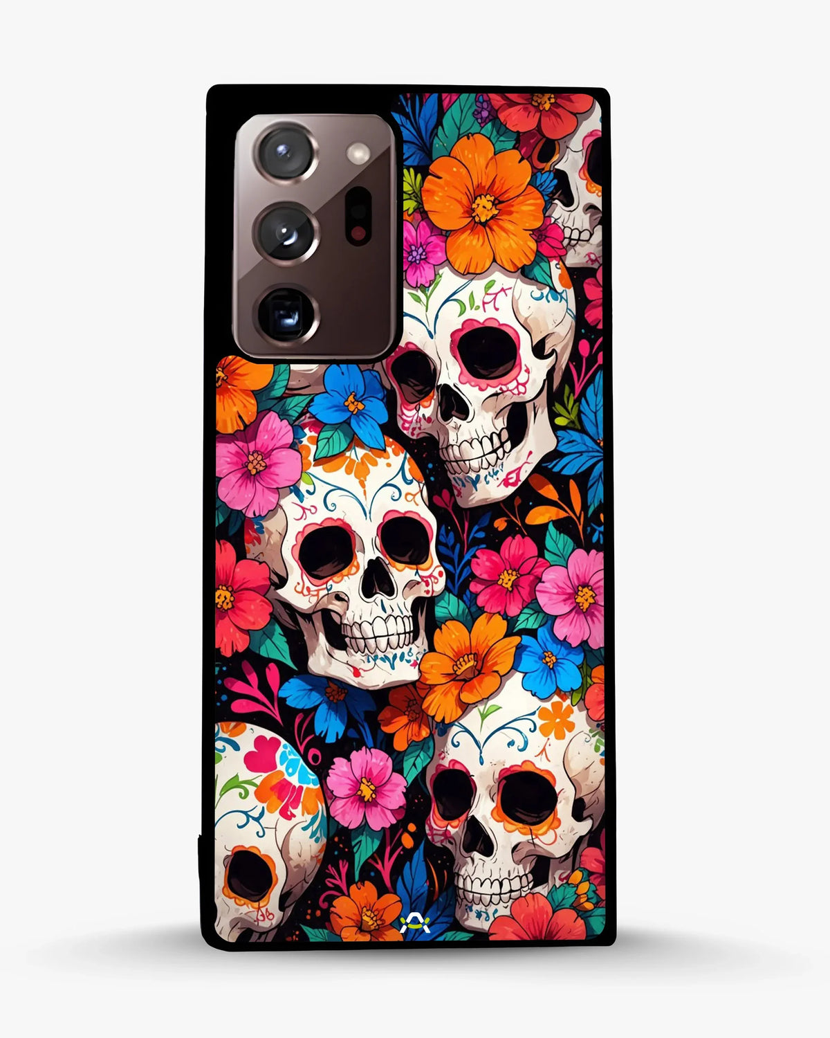 Color Skull Floral Phone Case - Vibrant Skull & Flowers Print for iPhone, Samsung, Pixel, OnePlus & Vivo