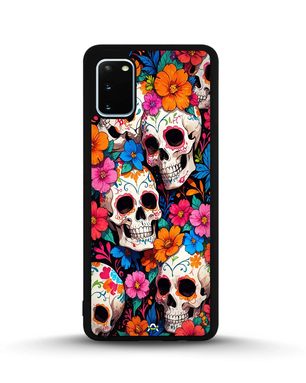 Color Skull Floral Phone Case - Vibrant Skull & Flowers Print for iPhone, Samsung, Pixel, OnePlus & Vivo
