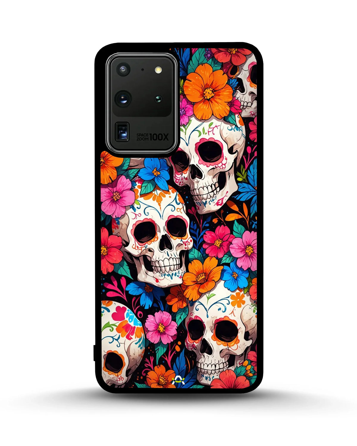 Color Skull Floral Phone Case - Vibrant Skull & Flowers Print for iPhone, Samsung, Pixel, OnePlus & Vivo