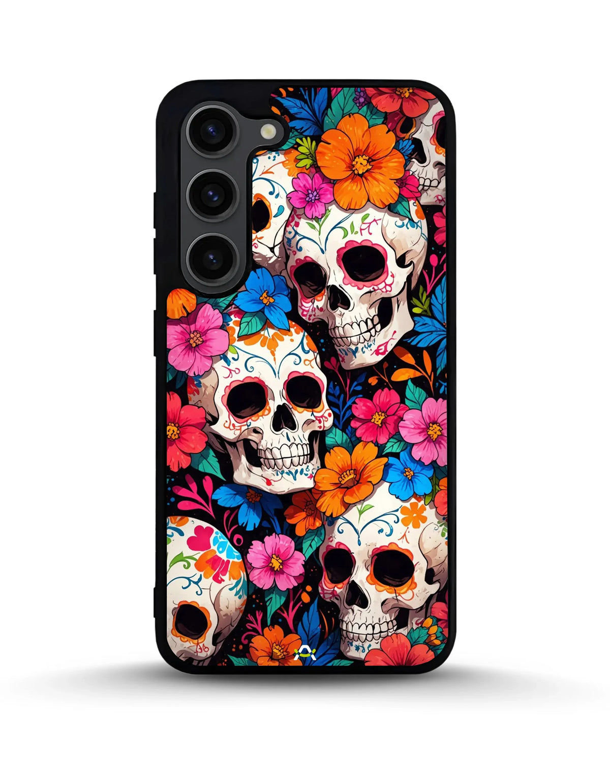Color Skull Floral Phone Case - Vibrant Skull & Flowers Print for iPhone, Samsung, Pixel, OnePlus & Vivo