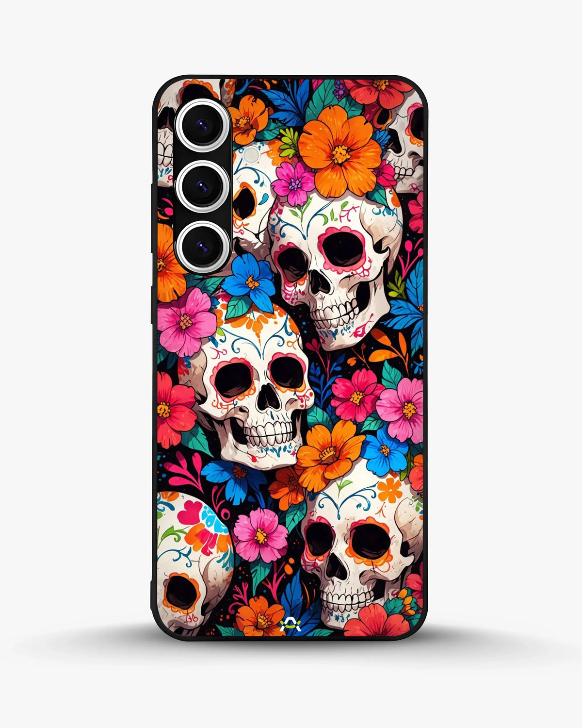 Color Skull Floral Phone Case - Vibrant Skull & Flowers Print for iPhone, Samsung, Pixel, OnePlus & Vivo
