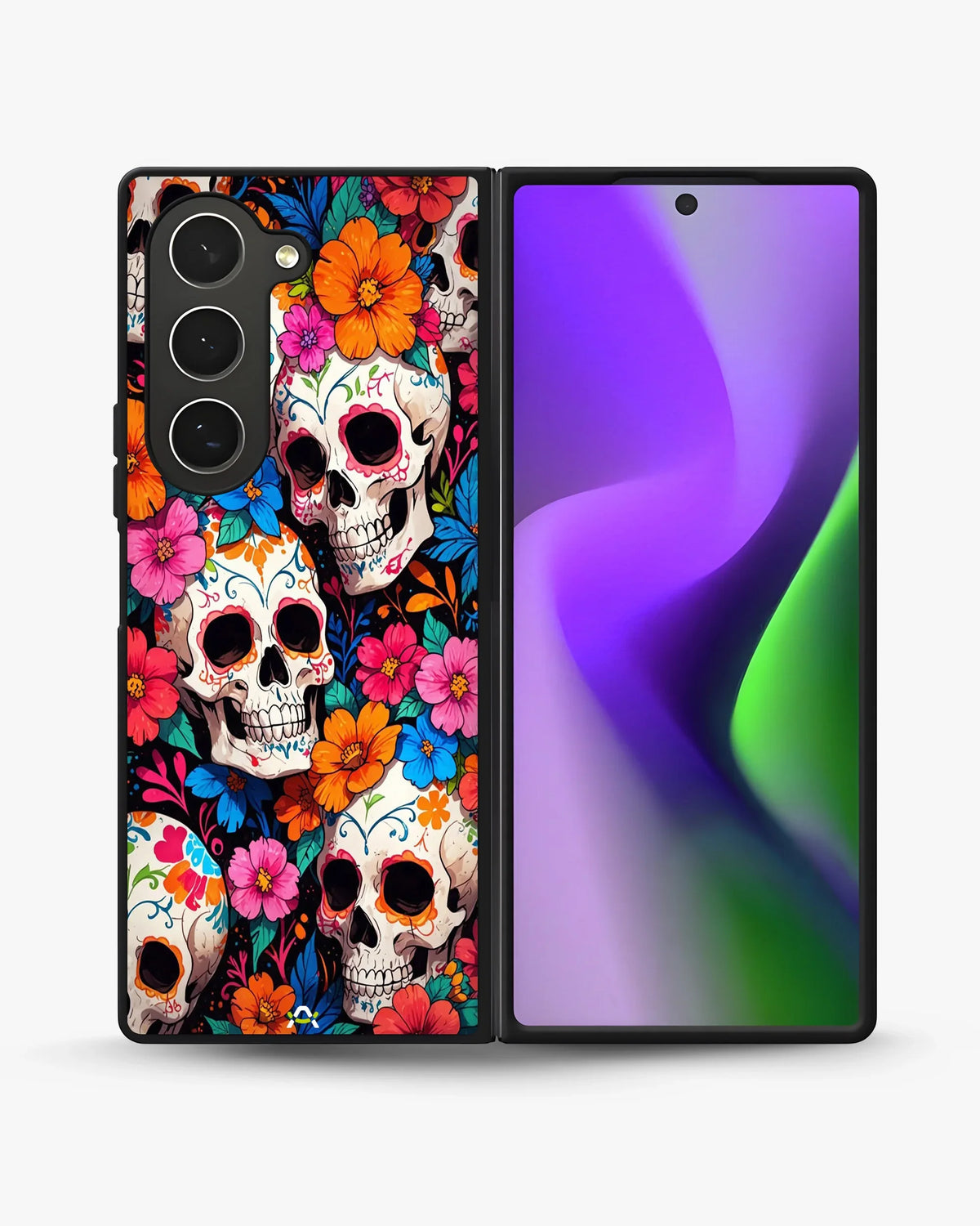 Color Skull Floral Phone Case - Vibrant Skull & Flowers Print for iPhone, Samsung, Pixel, OnePlus & Vivo