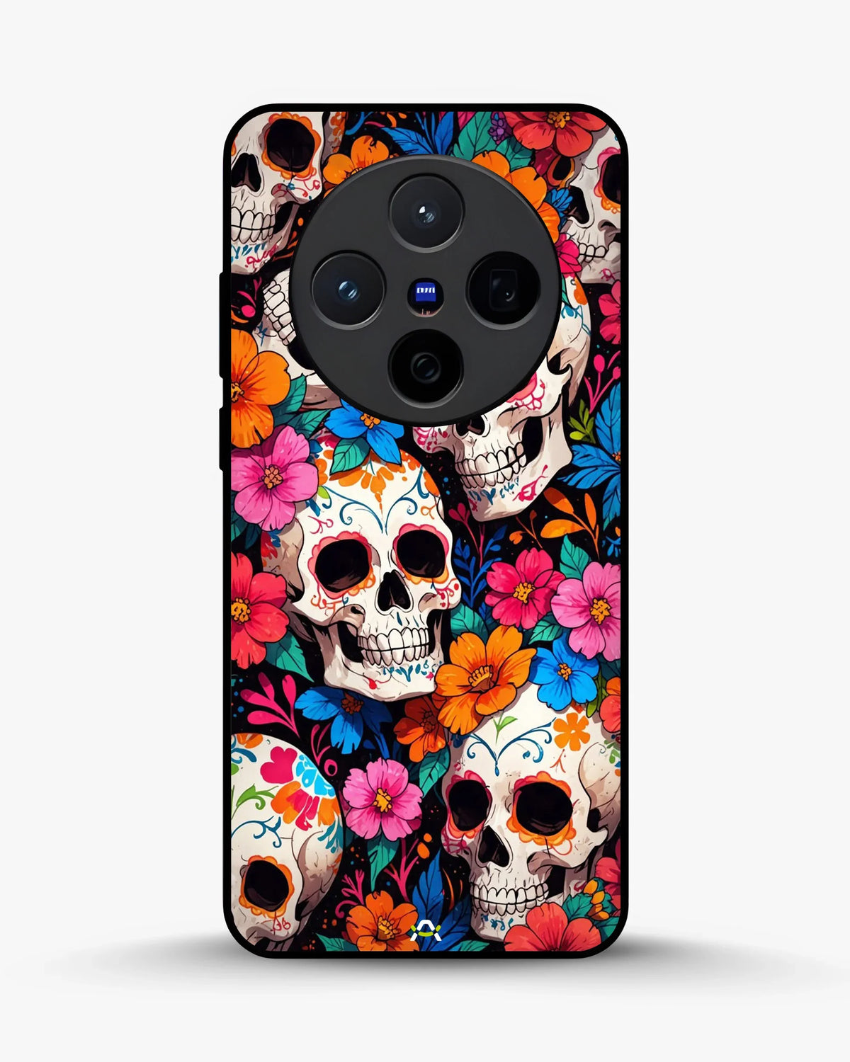 Color Skull Floral Phone Case - Vibrant Skull & Flowers Print for iPhone, Samsung, Pixel, OnePlus & Vivo