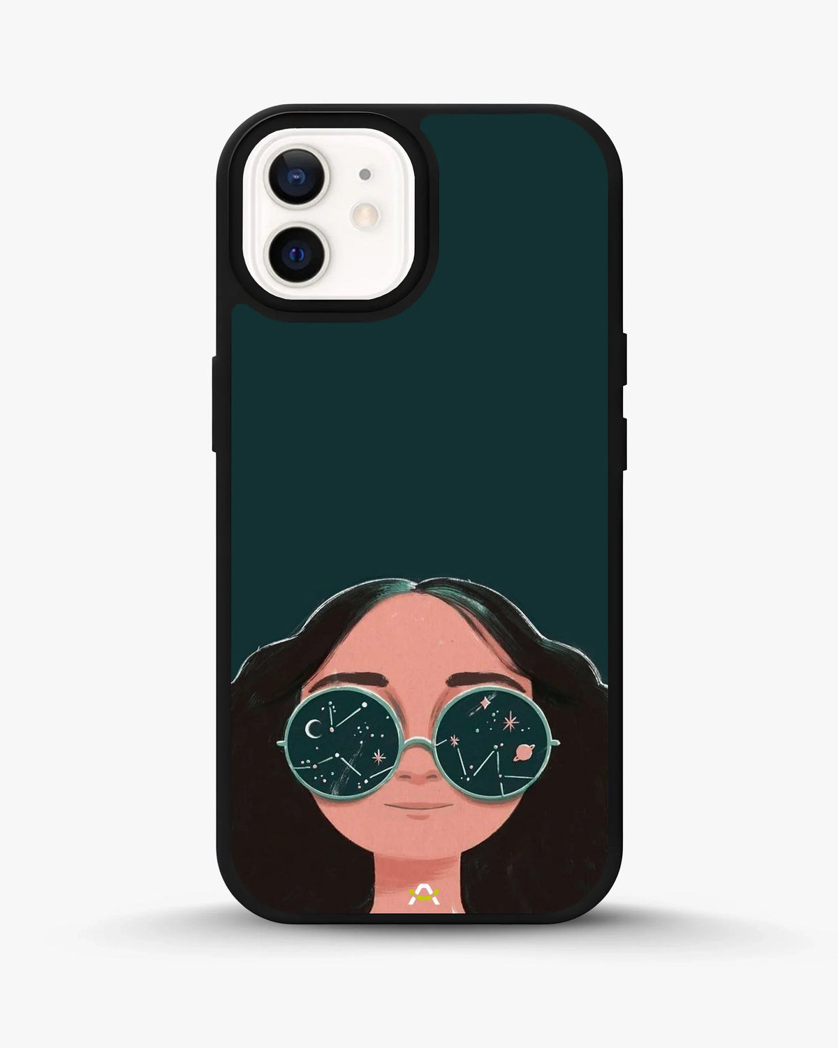 Cosmic Sunglasses Girl Phone Case - Dreamy Teal Art Print for iPhone, Samsung, Pixel, OnePlus & Vivo