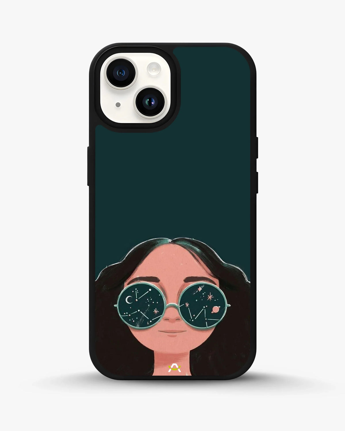 Cosmic Sunglasses Girl Phone Case - Dreamy Teal Art Print for iPhone, Samsung, Pixel, OnePlus & Vivo