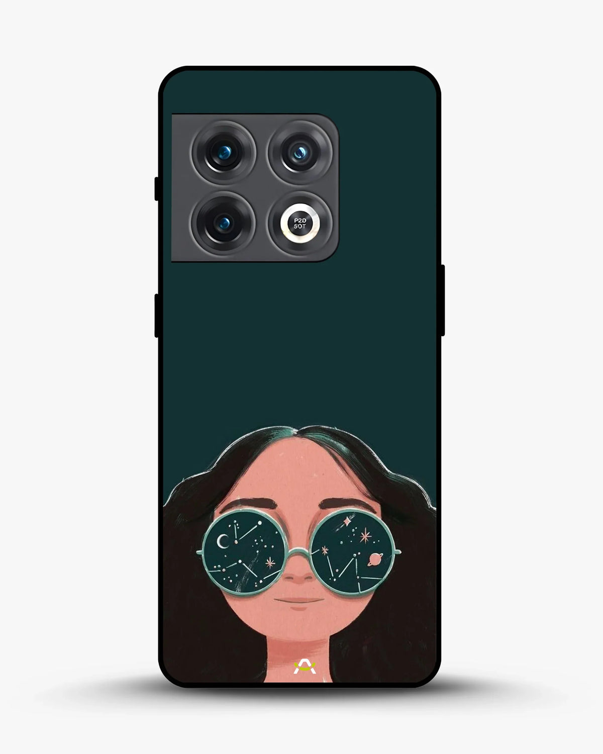 Cosmic Sunglasses Girl Phone Case - Dreamy Teal Art Print for iPhone, Samsung, Pixel, OnePlus & Vivo