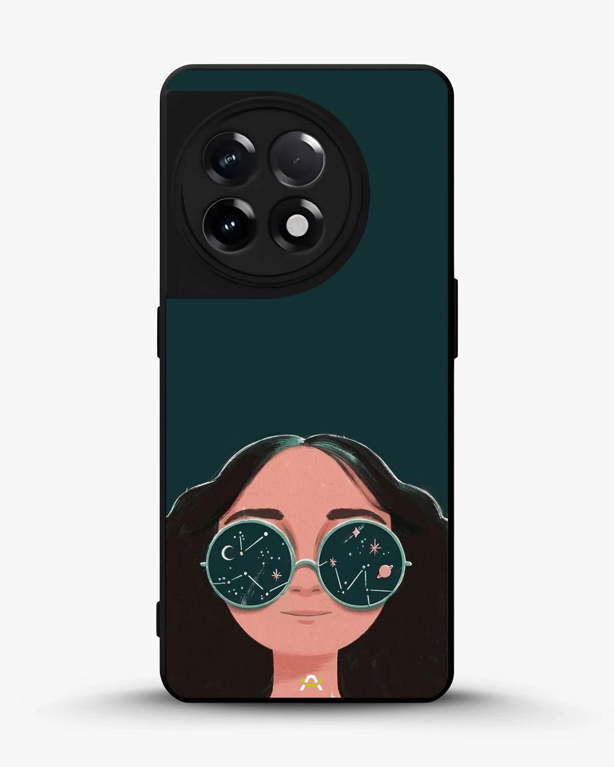 Cosmic Sunglasses Girl Phone Case - Dreamy Teal Art Print for iPhone, Samsung, Pixel, OnePlus & Vivo