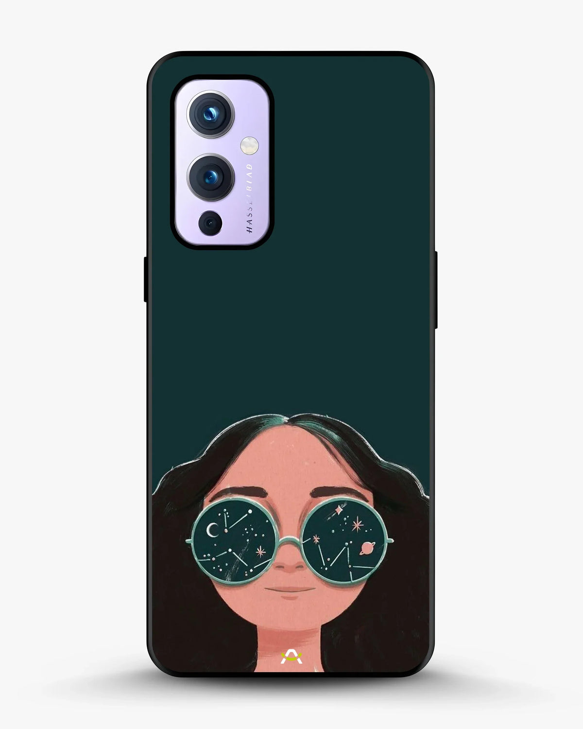 Cosmic Sunglasses Girl Phone Case - Dreamy Teal Art Print for iPhone, Samsung, Pixel, OnePlus & Vivo