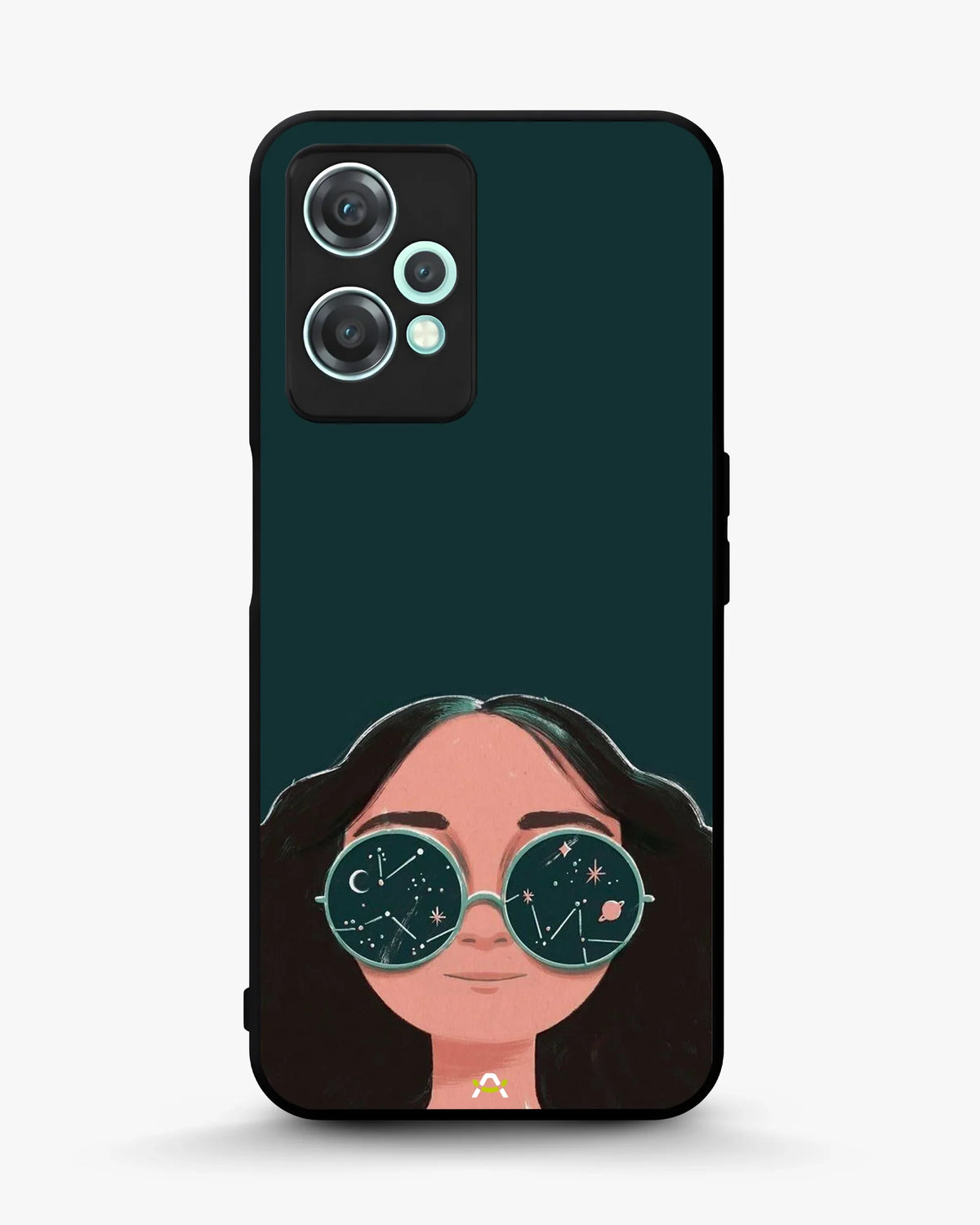Cosmic Sunglasses Girl Phone Case - Dreamy Teal Art Print for iPhone, Samsung, Pixel, OnePlus & Vivo