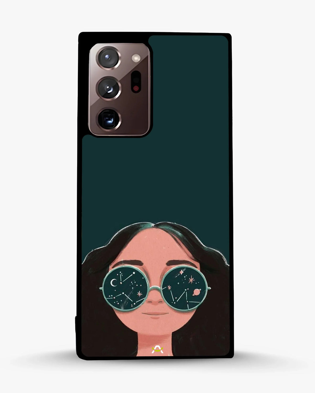 Cosmic Sunglasses Girl Phone Case - Dreamy Teal Art Print for iPhone, Samsung, Pixel, OnePlus & Vivo