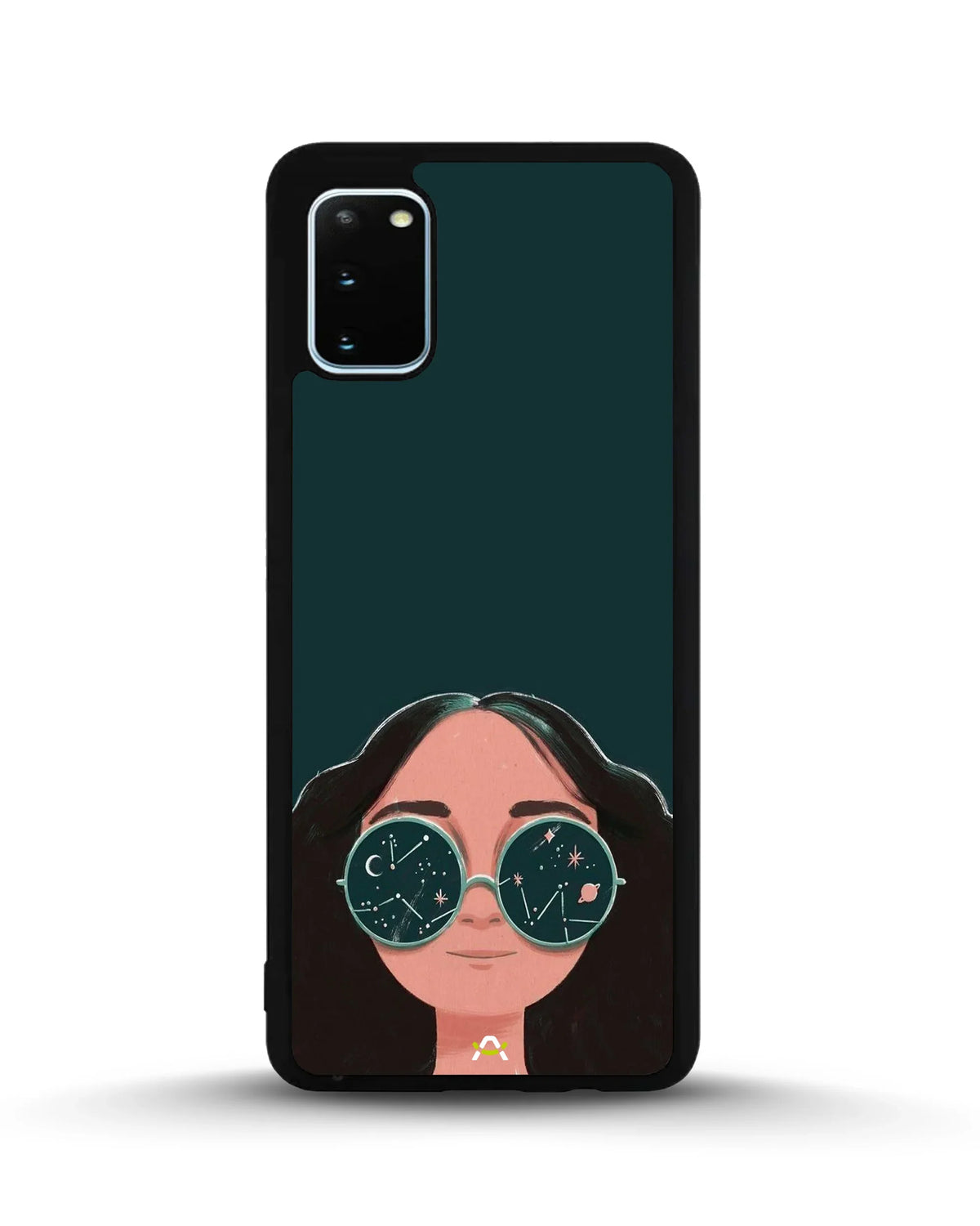 Cosmic Sunglasses Girl Phone Case - Dreamy Teal Art Print for iPhone, Samsung, Pixel, OnePlus & Vivo