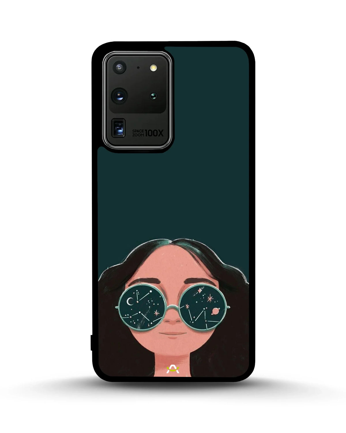 Cosmic Sunglasses Girl Phone Case - Dreamy Teal Art Print for iPhone, Samsung, Pixel, OnePlus & Vivo