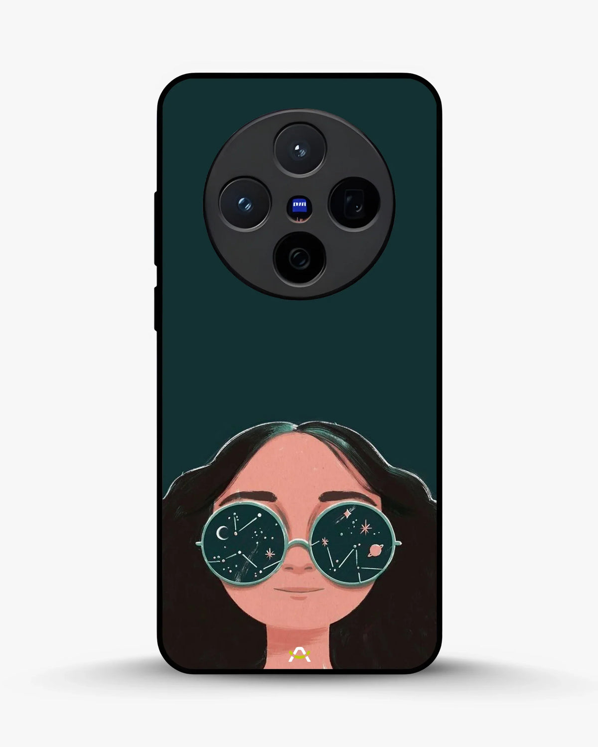 Cosmic Sunglasses Girl Phone Case - Dreamy Teal Art Print for iPhone, Samsung, Pixel, OnePlus & Vivo