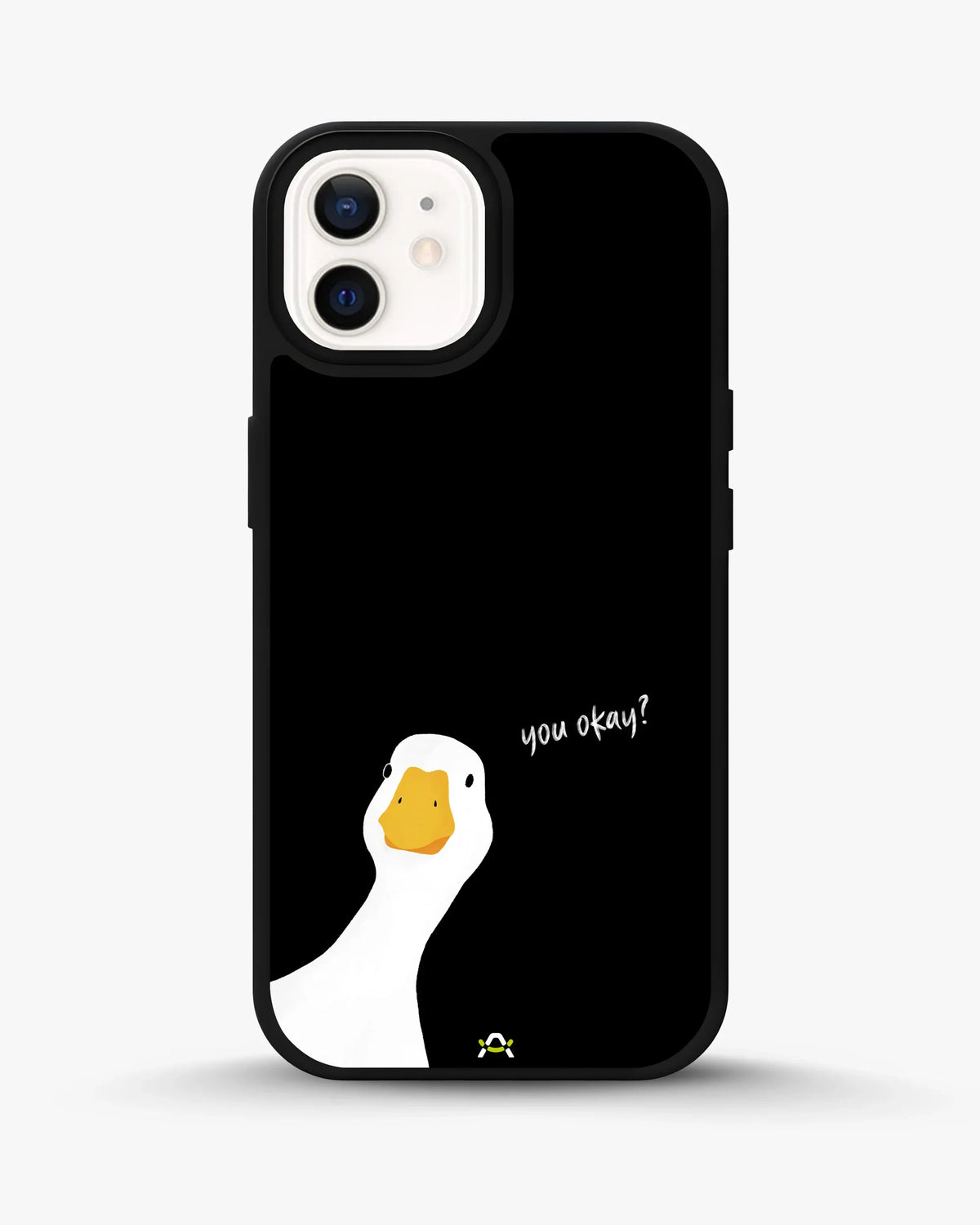 Curious Goose Phone Case - Quirky White & Black Print for iPhone, Samsung, Pixel, OnePlus & Vivo